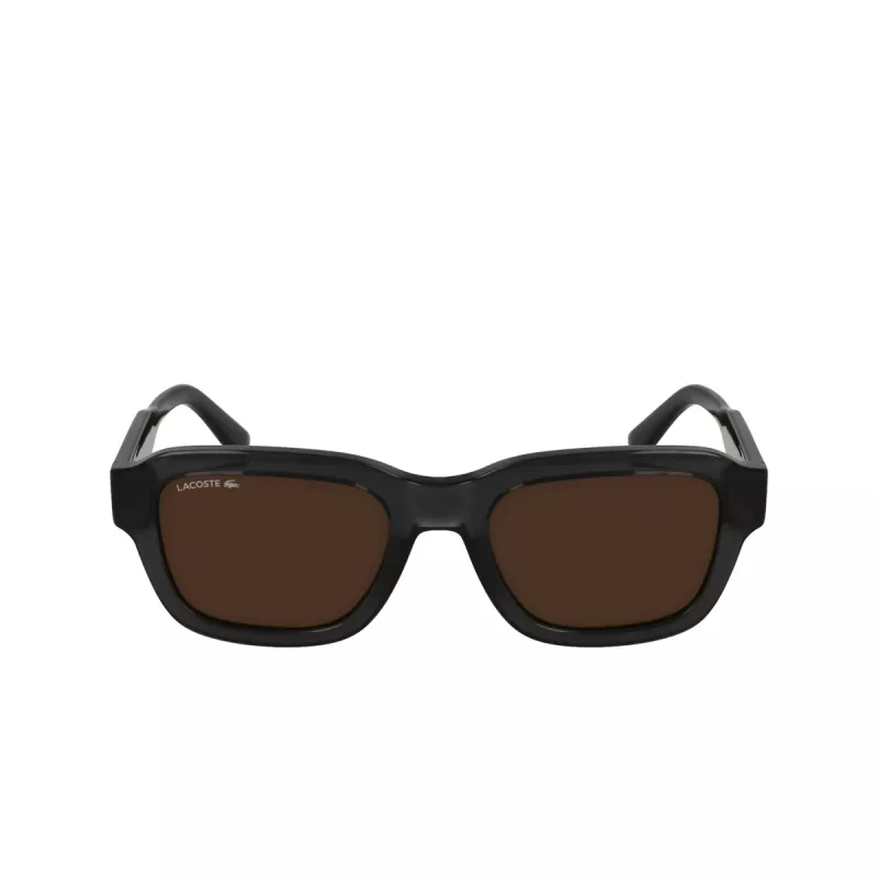 Lacoste L6048S-035 Päikeseprillid Meeste Ristkülikukujuline Atsetaatraam Tumehall Lääts Hall 51mm