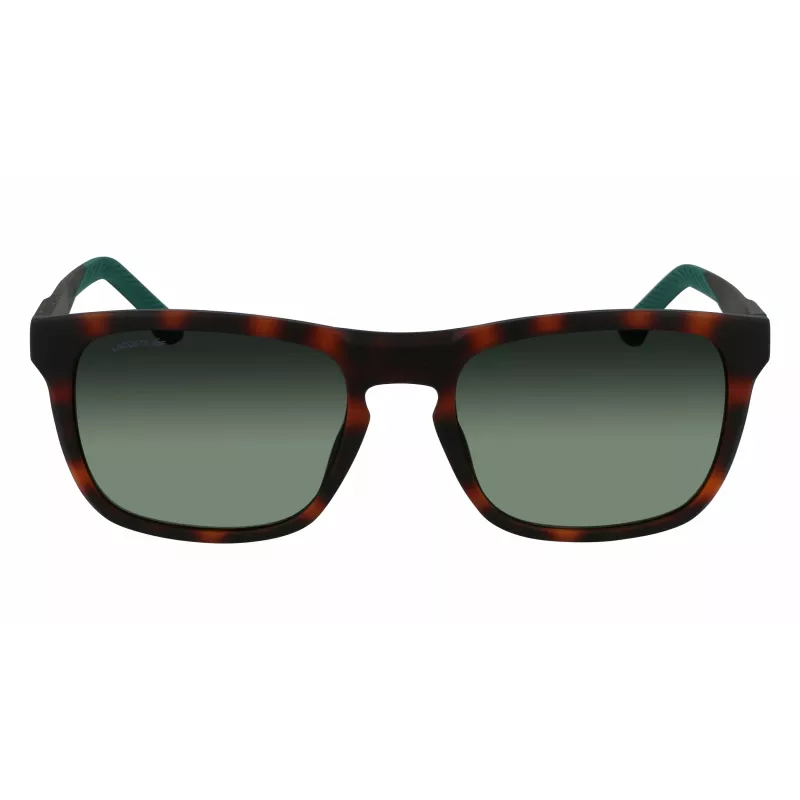 Lacoste L956S-230 Meeste Päikeseprillid Havana Pruun Ristkülikukujuline Atsetaat 55mm