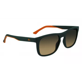 Lacoste L956S-301 Meeste ristkülikukujulised päikeseprillid, roheline atsetaatraam, UV400