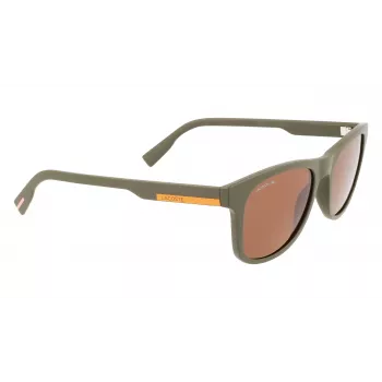 LACOSTE L969S-5420317 Unisex Ristkülikukujulised Päikeseprillid - Must Raam Hall Lääts 54/20/145 mm
