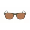 LACOSTE L969S-5420317 Unisex Ristkülikukujulised Päikeseprillid - Must Raam Hall Lääts 54/20/145 mm