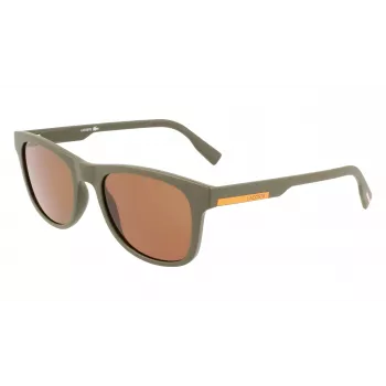 LACOSTE L969S-5420317 Unisex Ristkülikukujulised Päikeseprillid - Must Raam Hall Lääts 54/20/145 mm