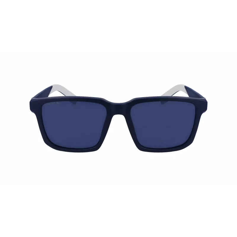Lacoste L999S-401 meeste päikeseprillid - Havana atsetaatraam, sinised polükarbonaat läätsed, UV400 kaitse