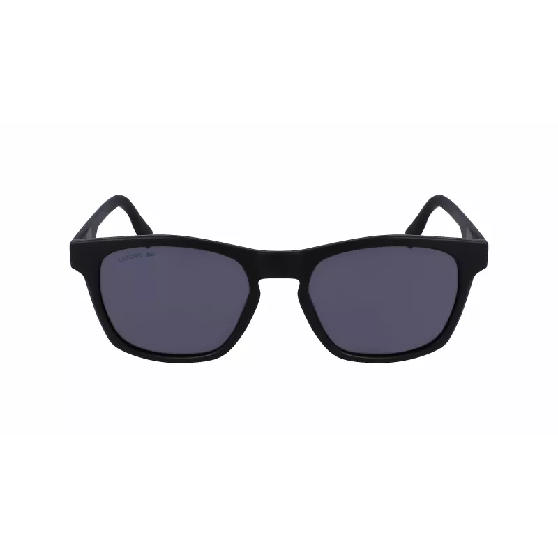 Lacoste meeste L988S-2 ristkülikukujulised päikeseprillid - must raam, hallid läätsed, 54 mm