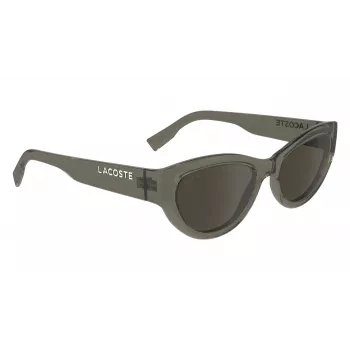 Lacoste naiste päikeseprillid L6013S5418210 Havana atsetaat ruudukujulise raamiga, pruun gradientlääts, 54 mm