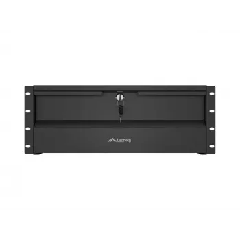 LANBERG 4U 19-tolline fikseeritud riiul 360mm Must 90kg Kandevõime