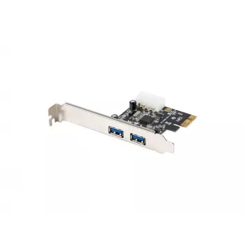 Lanberg PCE-US3-002 Sisemine USB 3.2 Gen 1 PCI Express kaart 2 välise ja 1 sisemise pesaga