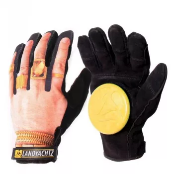Landyachtz Slide Gloves L - Suured longboardikindad UHMW libisemisketastega