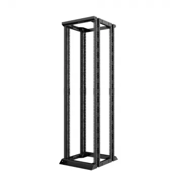 LANVIEW 19 42U Open Rack Double - Avatud raamiga serverikapp, 42U, 19 tolli, must