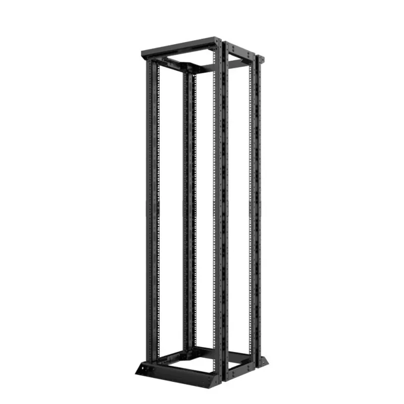 LANVIEW 19 42U Open Rack Double - Avatud raamiga serverikapp, 42U, 19 tolli, must