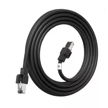 LANVIEW Cat6a HIGH-FLEX S/FTP välisvõrgukaabel – 10GbE, 500 MHz, 23 AWG täisvask, must