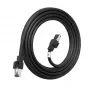 LANVIEW Cat6a HIGH-FLEX S/FTP välisvõrgukaabel – 10GbE, 500 MHz, 23 AWG täisvask, must