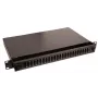 Lanview LVO231552 19-tolline 1U 24-pordiline fiiberpistikupaneel SC Duplex/LC Quad jaoks, rack-kinnitusega, must