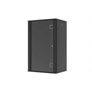 LANVIEW Quick Assembly Flat Pack 19 – 19 inch seinakapp (6U, 600x450x320mm, karastatud klaasuks, must)