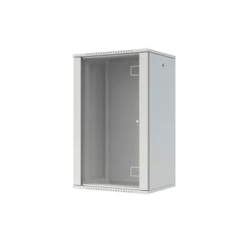 LANVIEW Quick Assembly Flat Pack 19 9U Wall-Mount Network Cabinet, Black, 600x464x450mm