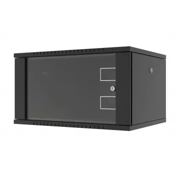 LANVIEW Quick Assembly Flat Pack 19 seinakapp - 6U, 19-tolline, must