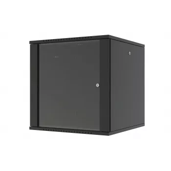 LANVIEW Quick Assembly Flat Pack 19 seinakapp võrguseadmetele (6U, 19-tolline, must)
