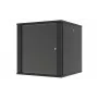 LANVIEW Quick Assembly Flat Pack 19 seinakapp võrguseadmetele (6U, 19-tolline, must)