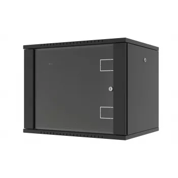 LANVIEW RWF09U45BL 19 tolli 6U seinale kinnitatav võrgukapp, kiire kokkupanek lamepakend, 600x450x368mm, must