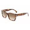 LANVIN LNV620S-213 Meeste ruudukujulised atsetaatpäikeseprillid Havana pruun gradient 52mm