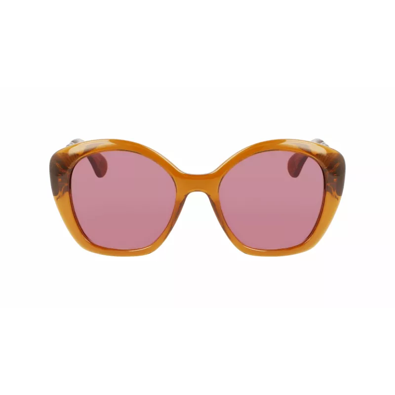 LANVIN naiste LNV628S-208 kassisilma päikeseprillid, Havana atsetaat, pruun gradientlääts, 54 mm