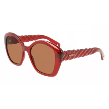 LANVIN Naiste LNV628S-601 Nelinurksed Päikeseprillid - Must/Hall - 54/19/140 mm