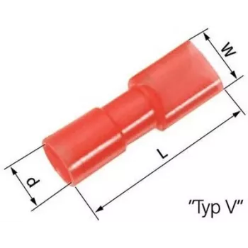 LAPP L-RA 48 V emane sirge ümmargune pistik, 3-pooluseline, kruviklemm, IP67, punane 61794955