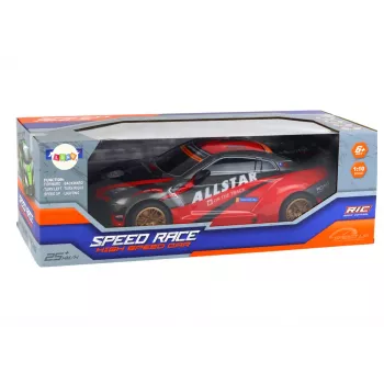 Suur kaugjuhitav sportauto 1:10 Punane Lean Toys