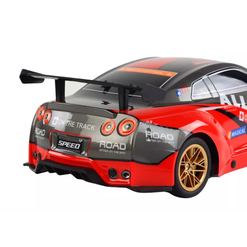 Suur kaugjuhitav sportauto 1:10 Punane Lean Toys