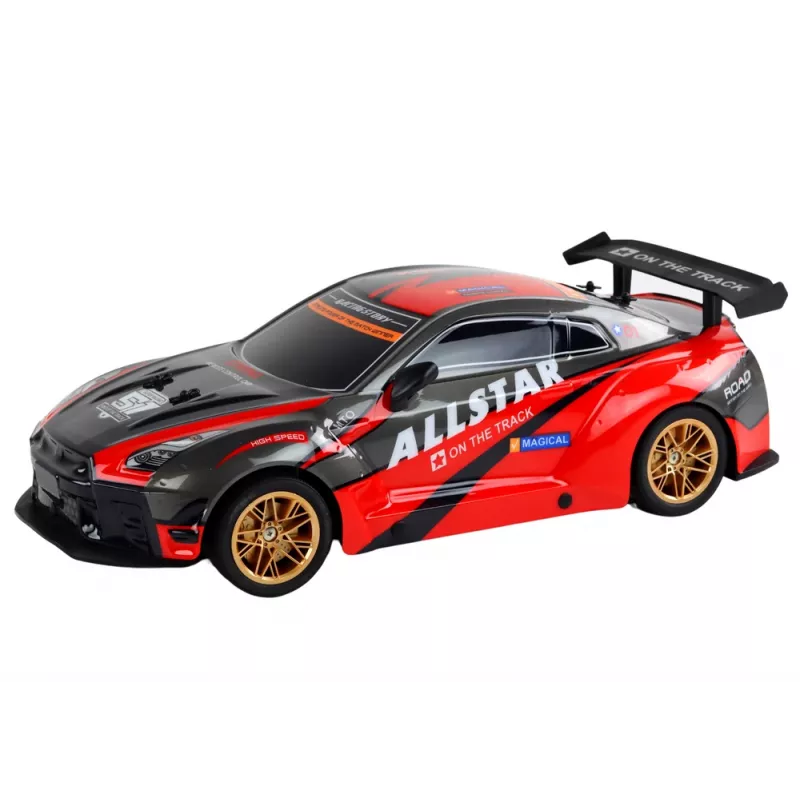 Suur kaugjuhitav sportauto 1:10 Punane Lean Toys