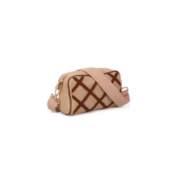 LAURA ASHLEY Naiste Lenore Taftitud Kunstnahast Õlakott, 23x15x9 cm