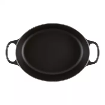 Le Creuset Signature ovaalne praepann 31 cm must emailitud malm (4.7L)