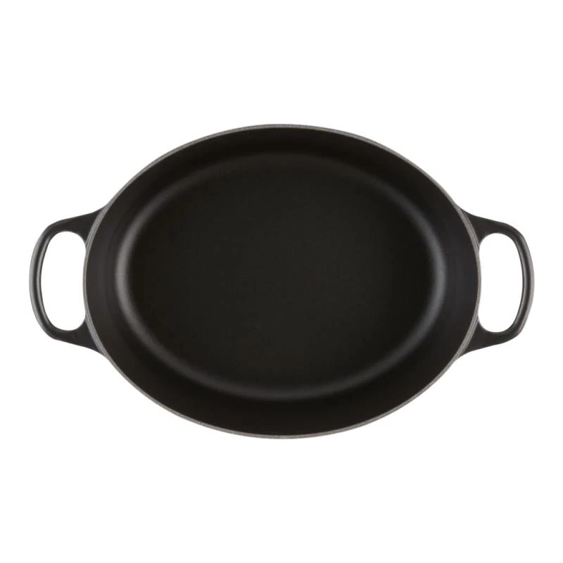 Le Creuset Signature ovaalne praepann 31 cm must emailitud malm (4.7L)