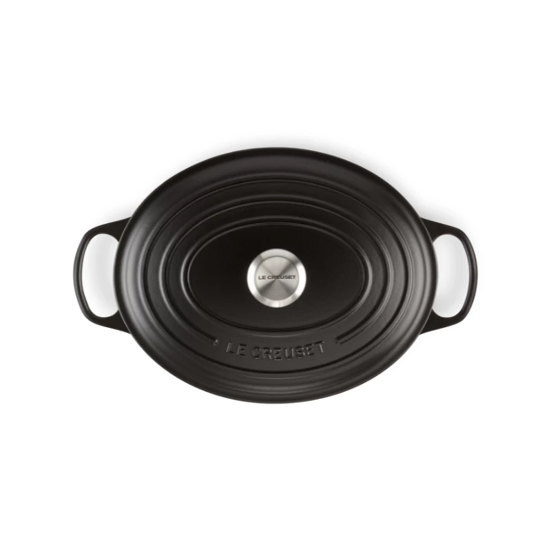 Le Creuset Signature ovaalne praepann 31 cm must emailitud malm (4.7L)