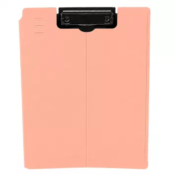 LEAN A4 Clipboard with Cover, Metal Clip, Pink Plastic