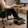LEAN Reguleeritav ergonoomiline kontorijalatoend 3 massaažitasemega, must