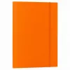 LEAN pappkaustik elastse kummipaelaga, lakitud, A4, 300 g/m², oranž