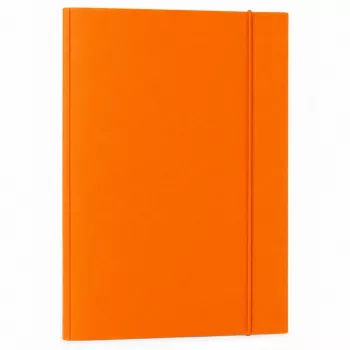 LEAN pappkaustik elastse kummipaelaga, lakitud, A4, 300 g/m², oranž
