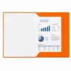LEAN pappkaustik elastse kummipaelaga, lakitud, A4, 300 g/m², oranž