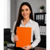 LEAN pappkaustik elastse kummipaelaga, lakitud, A4, 300 g/m², oranž
