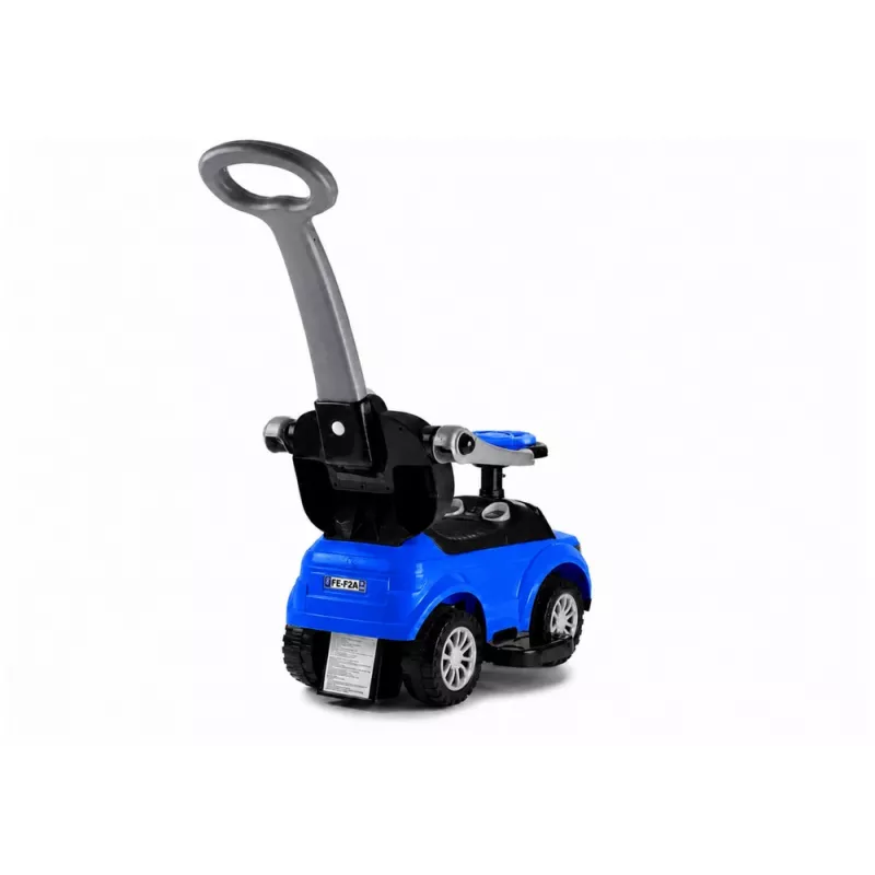 LEAN CARS 614W Toddlers Ride On Push Along with Parent Handle - Blue