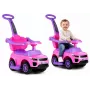 LEAN CARS 614W Toddlers Ride On Push Along with Parent Handle - Pink