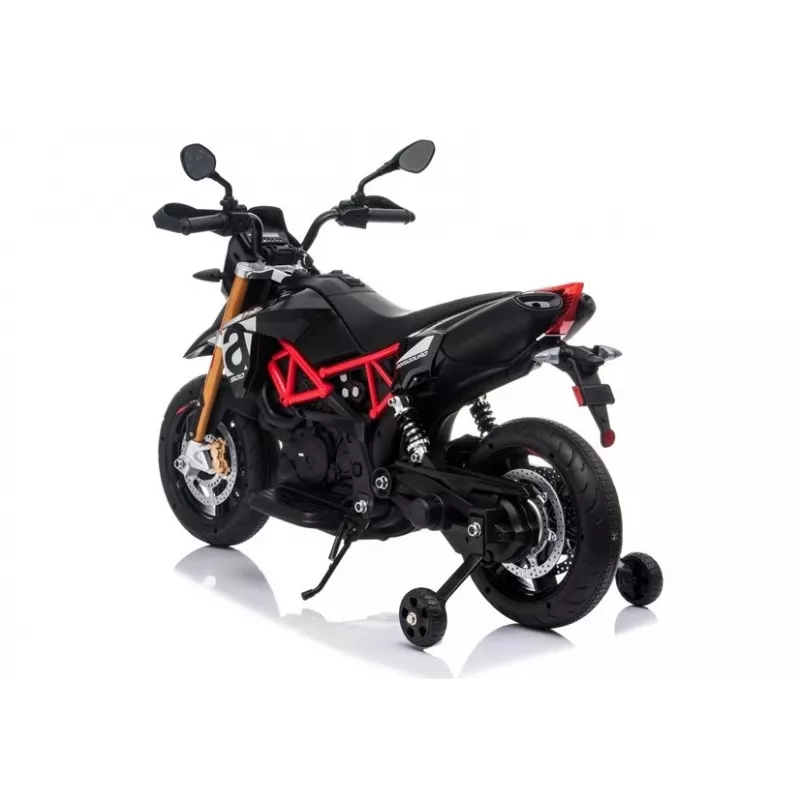 LEAN CARS Aprilia A007 Electric Ride On Motorbike Black