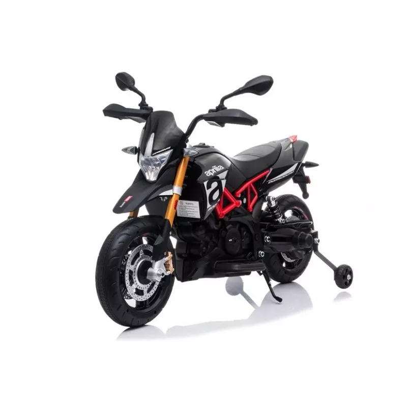 LEAN CARS Aprilia A007 Electric Ride On Motorbike Black