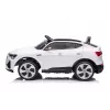 LEAN CARS Audi E-Tron elektriline lasteauto valge QLS-6688 LED-tulede ja MP3-mängijaga