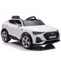 LEAN CARS Audi E-Tron elektriline lasteauto valge QLS-6688 LED-tulede ja MP3-mängijaga
