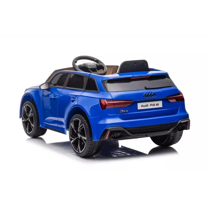 LEAN CARS Audi RS6 BRD-2118 Battery-Powered Vehicle Blue