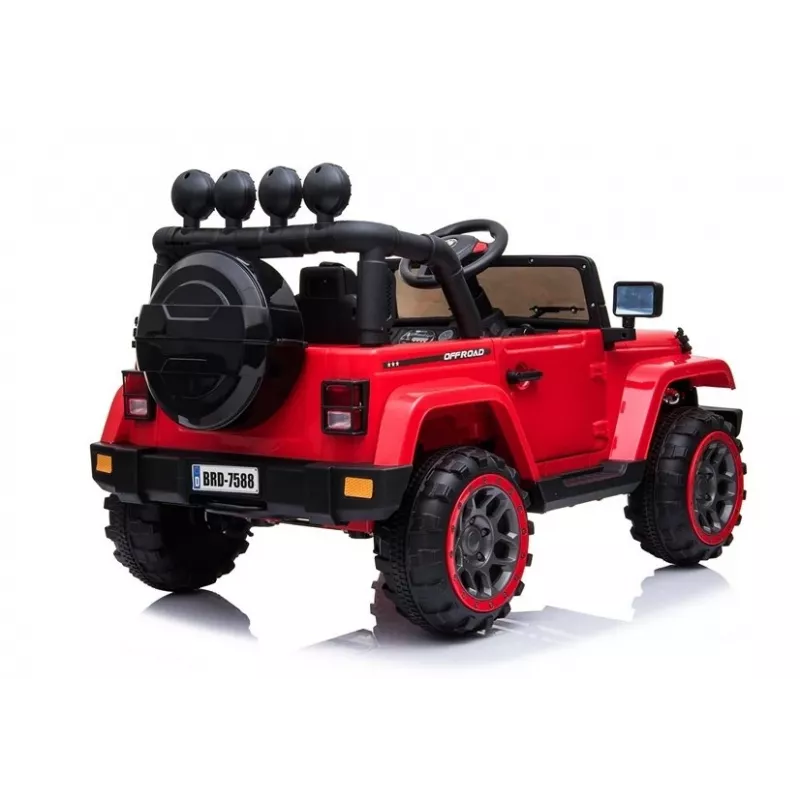 LEAN CARS Patareiauto Jeep BRD-7588 Punane 4x4 7408