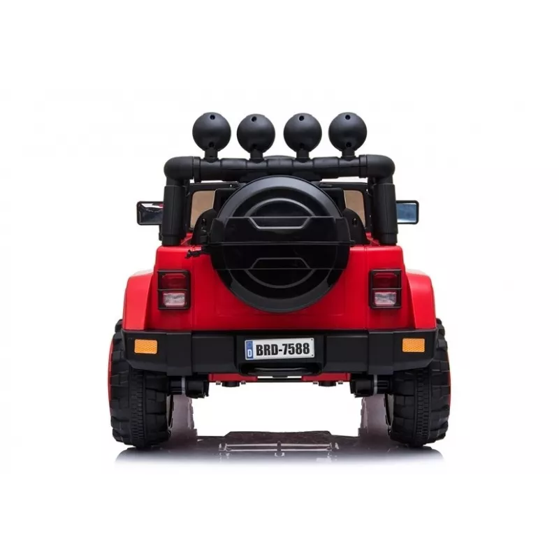 LEAN CARS Patareiauto Jeep BRD-7588 Punane 4x4 7408