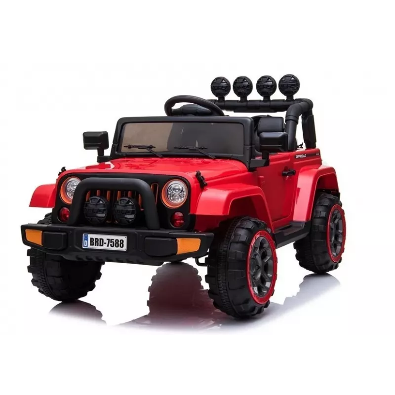 LEAN CARS Patareiauto Jeep BRD-7588 Punane 4x4 7408